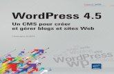 Un CMS pour créer et gérer blogs et sites Web WordPress 4 · ENI notamment sur Drupal, WordPress, Dreamweaver, HTML et CSS, il intervient ... Vous verrez comment importer des médias