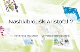 Nashkibrousk Aristofal - Agence conseil en communication ... · 2 - Enjeu de positionnement, d’identité. La communication d’entreprise permet à la structure de se situer et