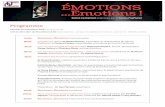 ÉMOTIONS Émotionsemotions-emotions.be/wp-content/uploads/2018/10/... · cob sur la dépression, l’empathie et les fragilités psychiques des jeunes adultes. Il exerce actuellement