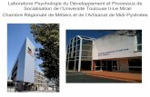 Laboratoire Psychologie du ... - crm-midi-pyrenees.fr · Stratégie de réajustement identitaire : pour «accéder à de meilleures conditions ... MA de Midi-Pyrénées, dont les