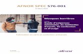 AFNOR SPEC S76-001 · AFNOR SPEC S76-001 - 2 - Remerciements La normalisation est une activité d'intérêt général qui a pour objet de fournir des documents de référence élaborés