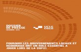 'RVVLHU GH 35(66H - UCLGMardi 8 décembre 10:15-13:30 – Journée des Villes Lieu de la COP 21, Paris Le Bourget, Zone Bleue (Accréditation CNUCC requise) COMMENT LES GOUVERNEMENTS