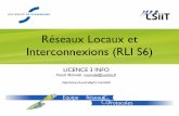 Réseaux Locaux et Interconnexions (RLI S6)clarinet.u-strasbg.fr/~merindol/uploads/Teaching/CM-RLI-PARTIE1.pdf · •Présentation de l'architecture d'un réseau d'entreprise. •