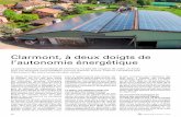 Clarmont, à deux doigts de l’autonomie énergétique · rer. En 2014, 1043 m2 de panneaux so-laires sont installés sur les toits de la ferme de Christian Viande par Eco Ener -