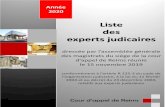 Liste des experts judicaires - Cour de cassation ... 2020/01/06 آ  Cour dâ€™appel de Reims Liste des