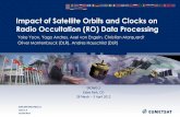 Impact of Satellite Orbits and Clocks on Radio Occultation ...irowg.org/wpcms/wp-content/uploads/2013/12/yoon.pdf · products RETICLE Broadcast Ephemerides Category post-processed