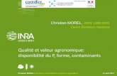 Centre Bordeaux-Aquitaine...Cendres (Nanzer et al. 2014; Sinaj et al. 2016) Digestats de méthanisation de matières 1ères agricoles et IAA (Morel et Julien, 2016) Biochars (Ngo et