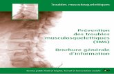 Prévention des troubles musculosquelettiques (TMS) Brochure … · 2019-08-13 · Cette brochure s’adresse en priorité aux conseillers en prévention, aux chefs d’entreprises