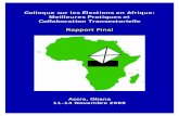 Colloque sur les Élections en Afrique: Meilleures ... · Avec le soutien de : Colloque sur les élections africaines Remerciements Les partenaires du colloque sur les élections