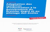 Adaptation des systèmes d’information à la gouvernance ...cache.media.education.gouv.fr/file/2015/57/6/2015-054_SI_1er_degre... · Ils n’ont pas bénéficié de la même priorité