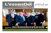 Volume 26 | Numéro 5 Juin 2017villesaintpascal.com/wp-content/uploads/2017/06/2017-06-09-Essent… · Affaires maritimes et ministre responsable de la région du Bas-Saint-Laurent.