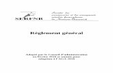 Règlement généralserfnb.org/pdf/annee17/RG-SERFNB.pdf · 3.1.2 avoir rempli la demande d’adhésion requise par le conseil d’administration; 3.1.3 avoir payé la cotisation