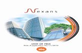 LISTE DE PRIX - Nexans web_1.pdf · Date d'édition 14/10/2010 Date d'application 02/11/2010 203 P3 ($6