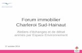 Forum immobilier Charleroi Sud-Hainaut2017.forum-immobilier.be/sites/default/files/pdf... · tourisme d’affaires spécifiquement identifié comme levier de développement économique