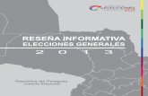 República del Paraguay - RESEÑA INFORMATIVAtsje.gov.py/static/ups/libros/pdf/res_informativa.pdf · 2014-02-19 · Conscientes de que la información fidedigna y completa hace parte