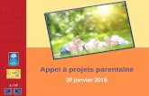 Appel à projets parentalité · 2018-01-29 · LA POLITIQUE DE SOUTIEN À LA PARENTALITÉ 2 / 17 Une politique publique à part entière Intégrée dans la COG 2013-2017 conclue
