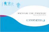 REVUE DE PRESSE - CREHPSY HDF · 2016-01-11 · Dé ut 2015 9 PSY OM Site we Présentation du REHPSY 05/03/2015 10 Réseau santé qualité Site we Présentation du REHPSY 10/03/2015