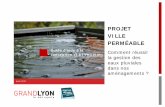 PROJET VILLE PERMÉABLE - Grand Lyon · 2017-09-26 · ou lors d’une réhabilitation. En effet, plus le secteur sera perméable, plus la gestion des eaux pluviales sera aisée permettent