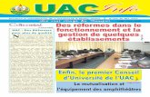 Bulletin d’Informations de l’Université d’Abomey-Calavi N ... · l’Equipe rectorale à l’ENSET le 20 mars 2012. Comme indiqué dans notre précédent numéro, l’ENSET