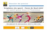 Dossier de presse · UNSS à Caen en mai 2017 La section sportive du collège de Mescoat a été créée en 2013. L’objectif de la section est de déve-lopper la pratique sportive