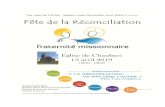 Livret Fête de la Réconciliation - Diocèse d'Amiens · PDF file 1 Fête de la réconciliation 2 Sommaire 3 La démarche de la Réconciliation 4-5-6 Quelques étapes pour se préparer