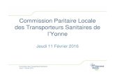 Commission Paritaire Locale des Transporteurs Sanitaires ......03/12/2015 Généralisation pour les transporteurs sanitaires candidats des caisses de présérie (Amiens, Besançon,