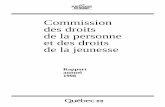 Commission des droits de la personne et des droits de la … · 2013-01-15 · 5.4.6 Publications 35 Chapitre 2 Le traitement des plaintes 36 1 La recevabilité des plaintes et les