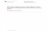 Directive relative à la conservation in situ de la ... · de la diversité génétique des plantes fourra-gères (Projet 01.03.2017) ... cf. chapitre 0 et 0) et les contributions