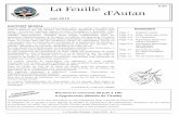 La Feuille d'Autan · 2015-11-03 · La Feuille d'Autan - Juin 2010 - p.3 Agroforesterie En 2009, l'association a dressé un bilan des parcelles agroforestières existantes en Haute-Garonne
