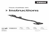 Thule OutRide 561 Instructions · PDF file Тому, якщо велосипед прикріплено, завжди потрібно виконувати крок 8. BG ОБЪРНЕТЕ