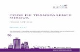 Code de transparence Mirova - Novafinovafi.fr/wp-content/uploads/2015/09/Code_de... · Asie. Elle se situe parmi les plus grandes sociétés de gestion d’actifs au niveau mondial