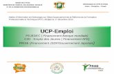 UCP-Emploi · Date de démarrage Décembre 2011 Septembre 2013 Octobre 2013 Durée 4 ans 5 ans 4 ans Objectif général Améliorer laccès aux emplois et le Développement de compétences
