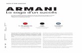 SAGA D’UNE MARQUE ARMANI - Groupe.Geomediageomedia.ma/wp-content/uploads/references/ARMANI_SAGA1.pdf · 2019-04-22 · Giorgio Armani, 83 ans aujourd’hui, a construit un véri-table