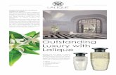 Outstanding Luxury with Lalique - ada-cosmetics.com · Lalique est synonyme d’excellence. Elle se présente sous forme d‘élégants flacons aux lignes épurées, ornés d‘un