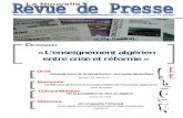 DOSSIER Dossier « L’enseignement algérien entre crise et réforme …cdesoranai.cluster021.hosting.ovh.net/document/NRP14.pdf · 2017-08-27 · NRP, Décembre 2012, n°14 Editorial
