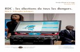 RDC : les élections de tous les dangers.congoresearchgroup.org/wp-content/uploads/2018/11/CRG... · 2018-11-26 · les élections sans consensus au sein de la classe politique sur