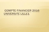 COMPTE FINANCIER 2016 UNIVERSITE LILLE1snesup.univ-lille1.fr/site/IMG/pdf/presentation_cpte_fi_2016.pdf · FONDS DE ROULEMENT NET GLOBAL 2016 . Rappel : le fonds de roulement est