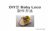 DIY型Baby Loco 製作方法maw/KLP2016/DIYBabyLoco...DIY型Baby Loco 製作方法 2018年5月4日改訂 今回の部品の配置（だいたいの位置でOKです） 26cm 4cm 25.5cm