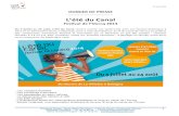 L’été du Canal - Seine-Saint-Denis Tourisme · Contacts Presse : Seine-Saint-Tourisme – L’été du Canal – Festival de l’Ourcq Clothilde Lassègue – 01 49 15 99 16 –