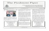 Piedmont Piper · 2020-03-12 · plans to attend the July 4-8 Congress in Atlanta. George Thurmond Larry Guzy for National Treasurer General Larry T. Guzy, who served as President