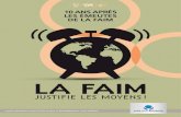 LA FAIM - BFC International · de la faim dans le monde. À partir de 1999, cela s’est traduit par des publications, annuelles ou biannuelles, intitulées « État de l’insécurité