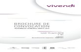BROCHURE DE CONVOCATION - Vivendi · 2020-04-29 · 2 — VIVENDI — BROCHURE DE CONVOCATION 2019 — ... Logistics de novembre 2014 à mai 2016 et depuis avril 2016, il est Président