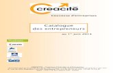 Catalogue des entrepreneursgnce.creacite.org/media/CATALOGUE EAE AU 01 JUIN 2014.pdf · 2014-06-23 · COACH PROFESSIONNEL DESCRIPTION DE L’ACTIVITE Coach professionnel pour particuliers