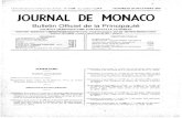 CENT QUARANW-(7lNOUIEMF, ANNE,: P JOURNAL DE MONACO · dénommée -MoivrE-CARt.o florit, il- ttf." (p. 2032). Avis ET commumQuÉs MININTÈRE DÉTAt - Direction de k Foniztion Publique