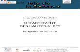 DÉPARTEMENT DES HAUTES-ALPEScache.media.education.gouv.fr/file/17-10/70/9/... · dans les Hautes-Alpes 04 92 53 92 70 – fds@gsa05.fr – www,gsa05.fr 2 VILLLAGE DES SCIENCES SCOLAIRES