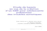 1 - Le contexte national - CREAI Aquitaine · 2019-07-09 · Etude de besoin en vue de la création d’un IME pour adolescents présentant des troubles autistiques CREAHI d’Aquitaine