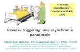 Reverse triggering: une asynchronie paradoxale - SIVA · CV (%) Coefficients of variation for cycle duration . Flow Paw Pes V T Conséquences cliniques: ↑ Pplat douteux 1:1 1:2