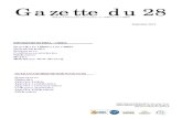 Gazette du 28 · 2013-10-03 · Leslie Diaz est mise à disposition de l’Iheal pour une année par le - Rectorat de Créteil. Ils sont au Creda : Stéphane Boisard, maître de conférence