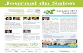 Journal du Salon - Université de Genève - Université de Genève€¦ · Les systèmes de Gestion de la santé en entreprise incluent en général un sondage auprès des collaborateurs.
