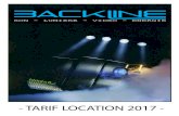 SONORISATION - backline-sarl.fr · Tubes lumineux hauteur 1,03 m à lED autonome sur batterie (exclusivité bAcKlINE) 63,00 Mat d'éclairage Inox Poli LAMPALED haut. 2,20m, 4 led